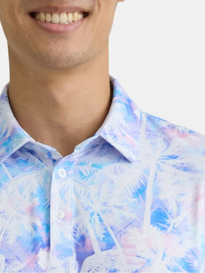 Birdie Bound Men's & Big Men's Novelty Print Golf Polo, Sizes S-5XL | Walmart (US)