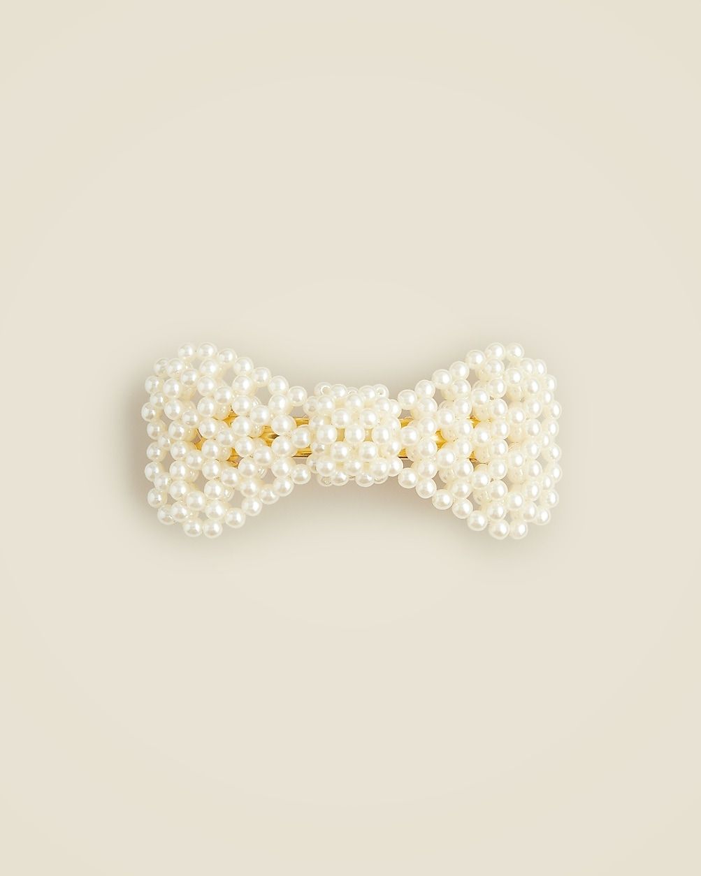 Pearl bow hair barrette | J. Crew US