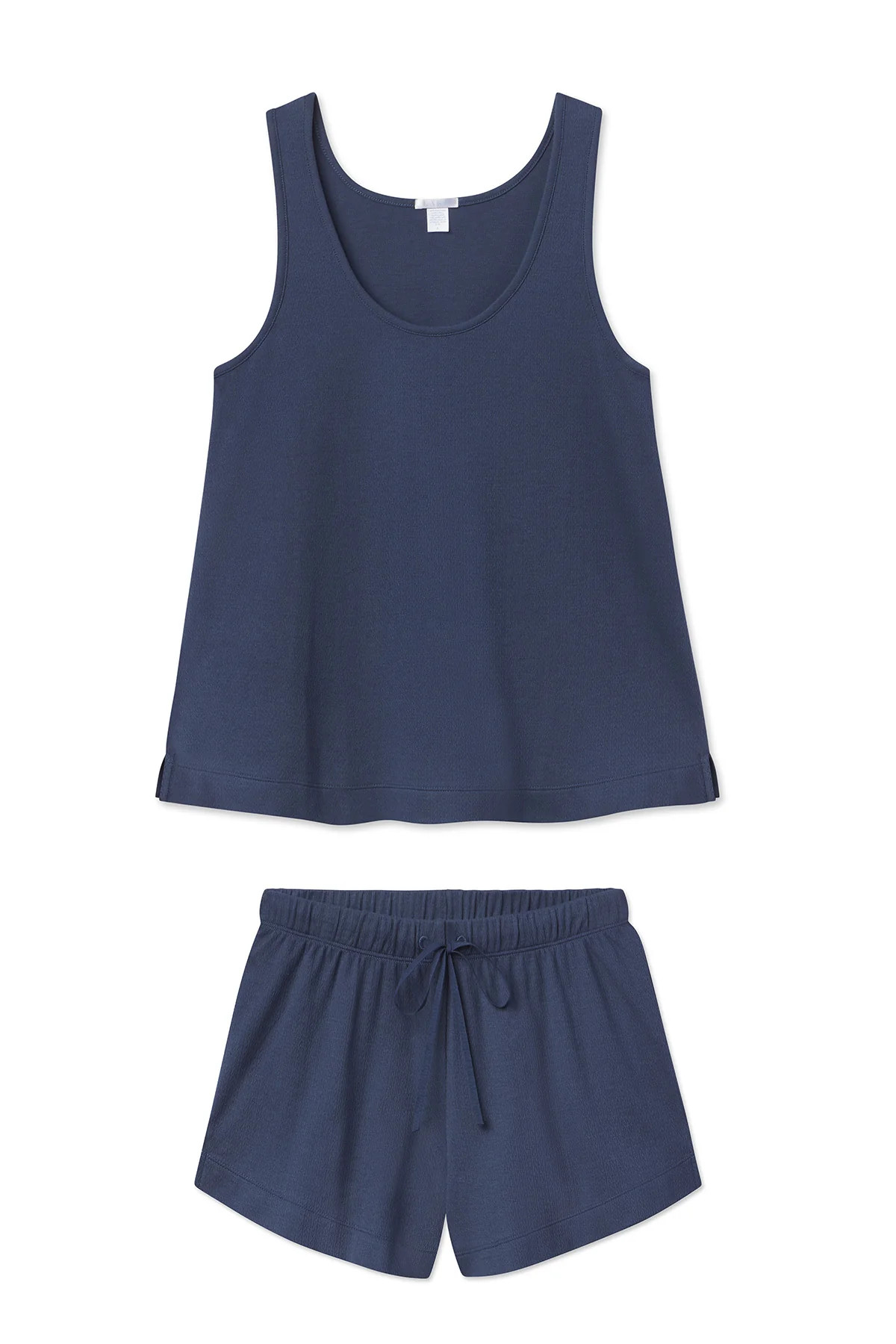 Pointelle Pajama Shorts Set in Navy | Lake Pajamas