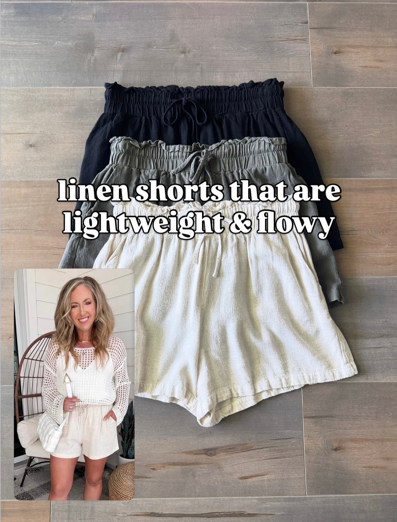 Amazon fashion Amazon finds summer outfit spring outfit linen shorts & crochet top