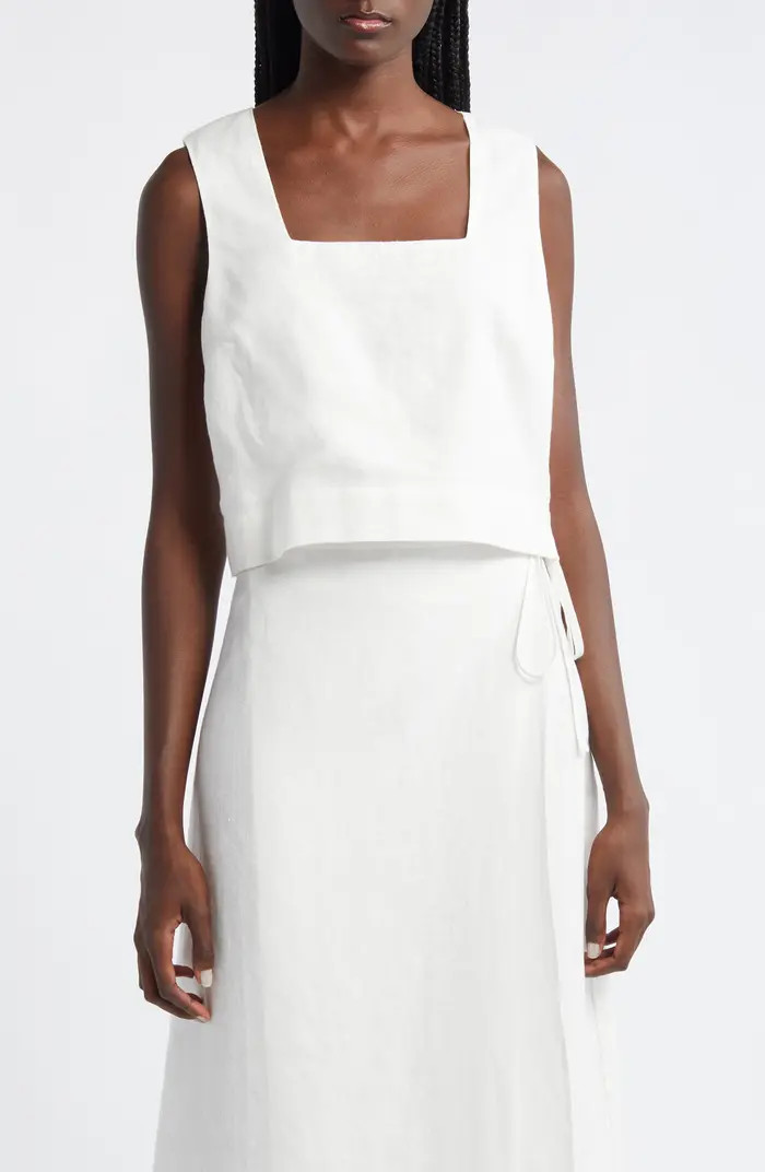 Rails Akira Linen Crop Tank | Nordstrom | Nordstrom