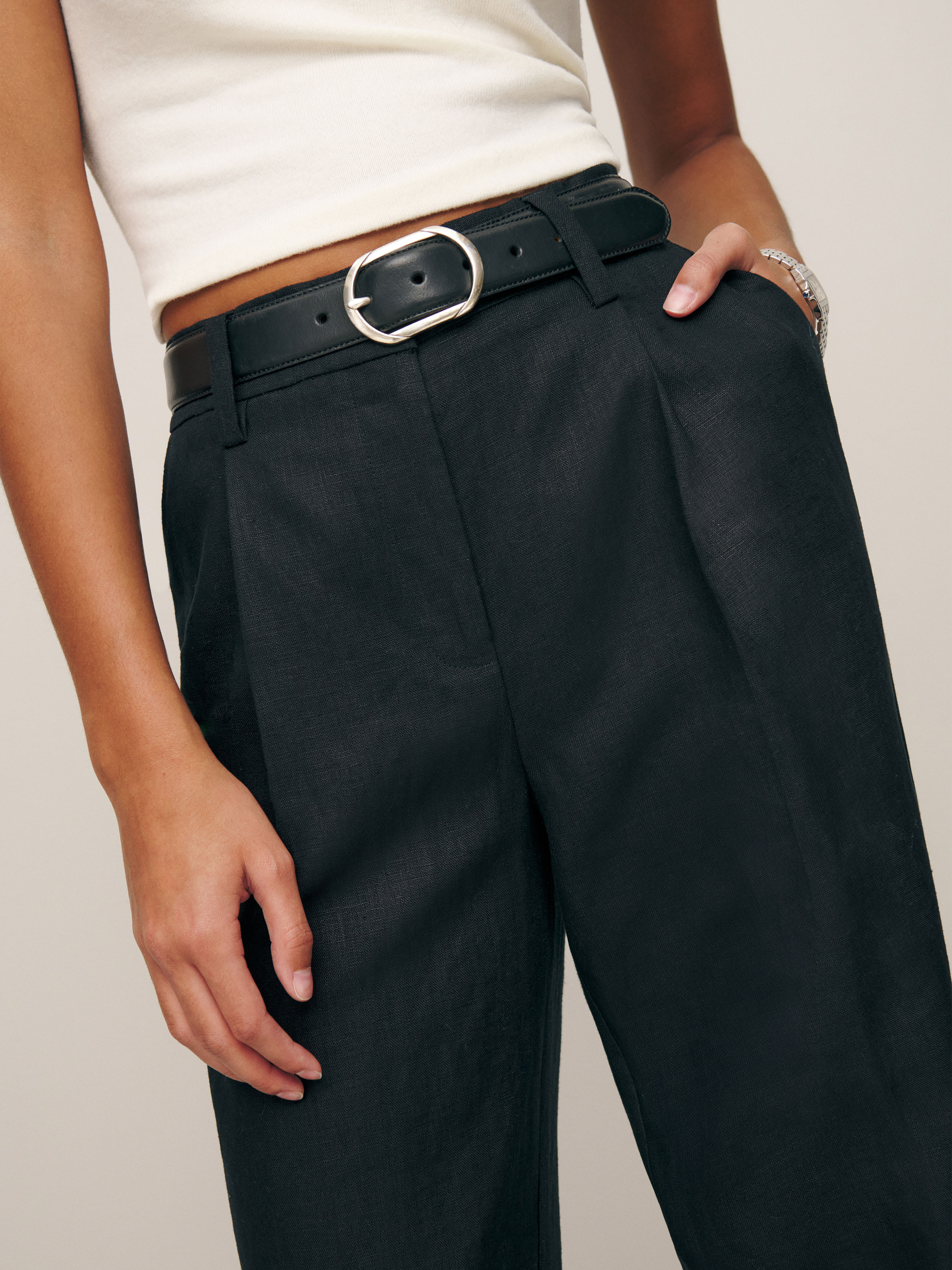 Alex Linen Pant | Reformation (Global)