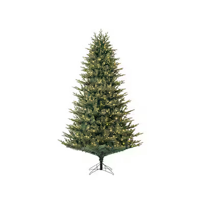 GE 7.5-ft Montana Fir Pre-lit Artificial Christmas Tree with White LED Lights | Lowe's