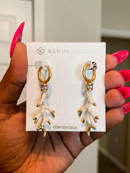 Check out these earrings from Kendra Scott summer collection. I love them because they’re convertible and it’s basically two sets of earrings for the price of one

#LTKFindsUnder100