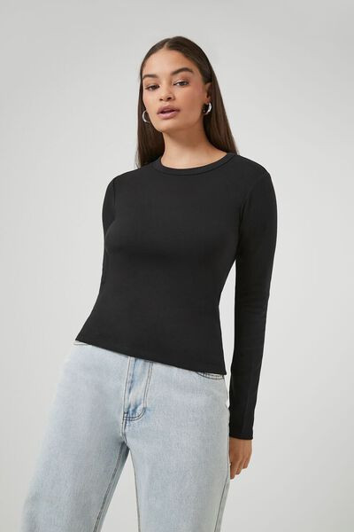 Long-Sleeve Crew Top | Forever 21 (US)