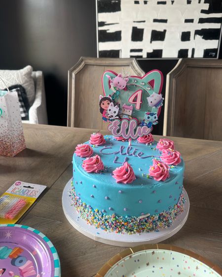 Sprinkle party decor. 4th birthday party. Sprinkle cake. Sweet one decor. Gabby’s dollhouse birthday decorations. Dessert table decor.  4th birthday party decorations. Birthday party ideas. 

#LTKparties