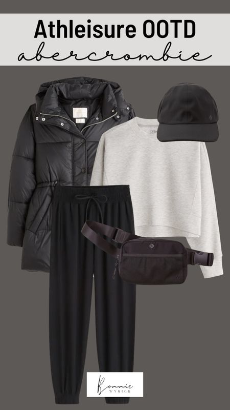 Chic and comfy outfit of the day. 🖤 Whether you’re lounging at home, running errands, grabbing coffee with a girlfriend or picking the kiddos up from school, this is the outfit for you! Curvy Joggers | Midsize Fashion | Midsize OOTD | Cropped Crewneck | Puffer Coat | Hat | Sporty Outfit | WFH Outfit | Leisure Wear

#LTKcurves #LTKfit #LTKsalealert