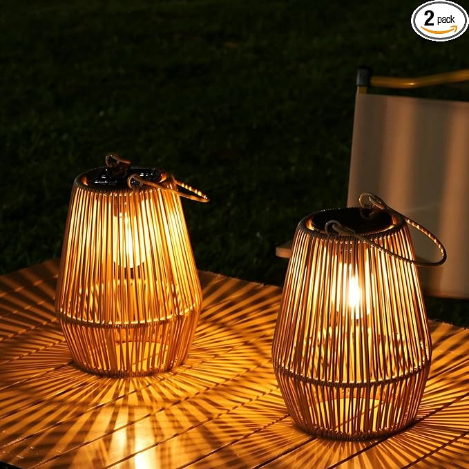 Solar Lanterns, KagoLing Solar Lanterns Outdoor Waterproof Gifts for Women Hanging Lights Outdoor... | Amazon (US)