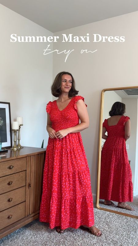 Fun & comfy summer maxi dress! Loving the red ❤️

#LTKSeasonal