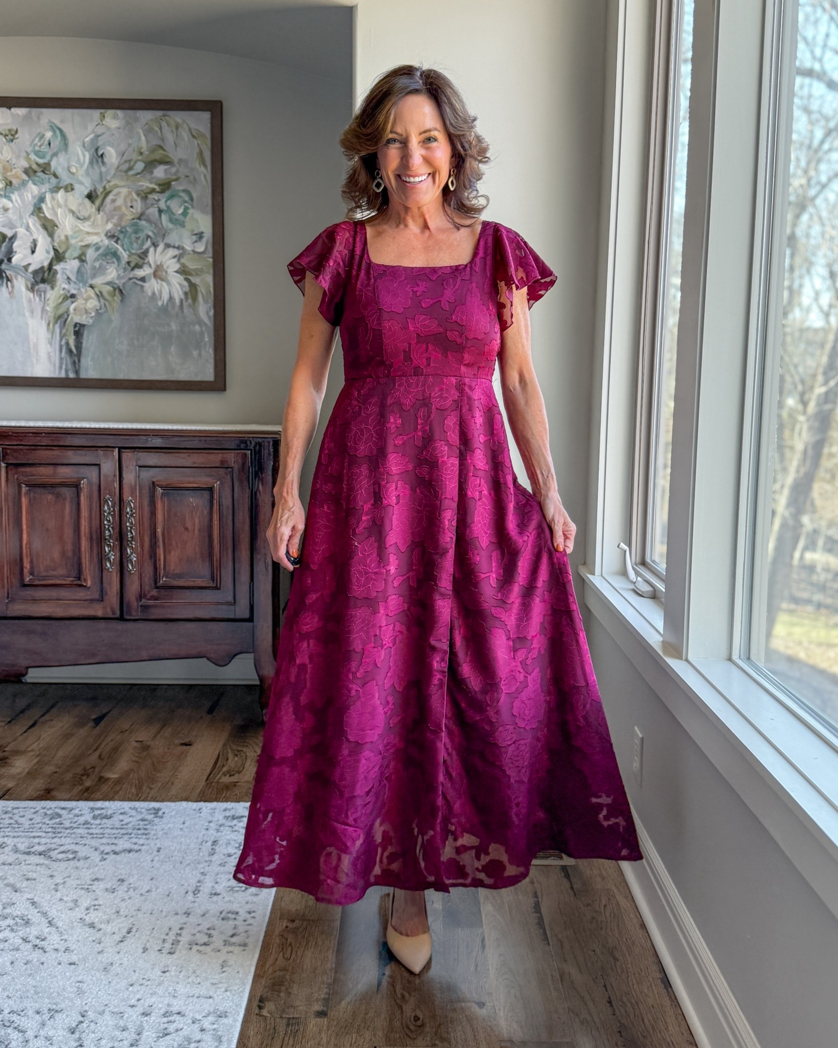 Burgundy Wedding Guest Dress with Elegant Detail

This is the kind of dress that makes you feel instantly dressed up the moment you put it on. The rich burgundy color, flattering fit, and feminine sleeves make it perfect for weddings or special events. Comfortable, elegant, and easy to wear all night.

#WeddingGuestDress #FormalStyle #Over50Style #AmazonFashion #OccasionWear