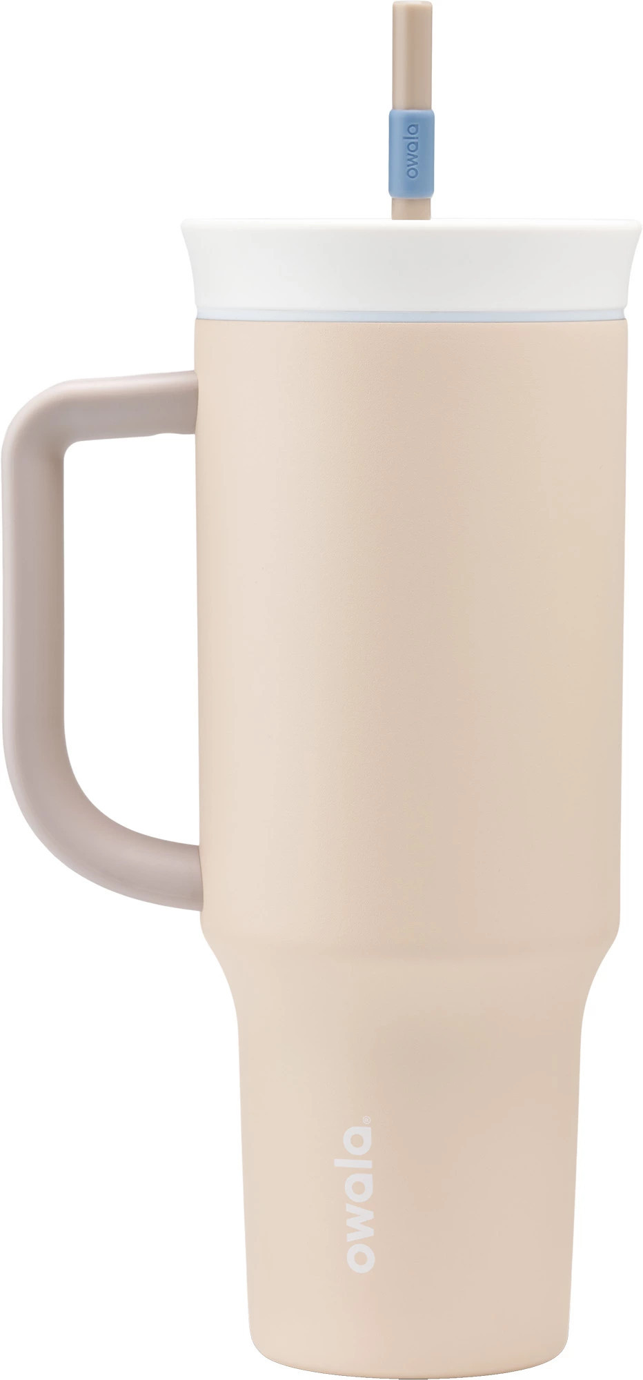 Owala 40 oz. Stainless Steel Straw Tumbler, Dune Drifter Tan | Golf Galaxy
