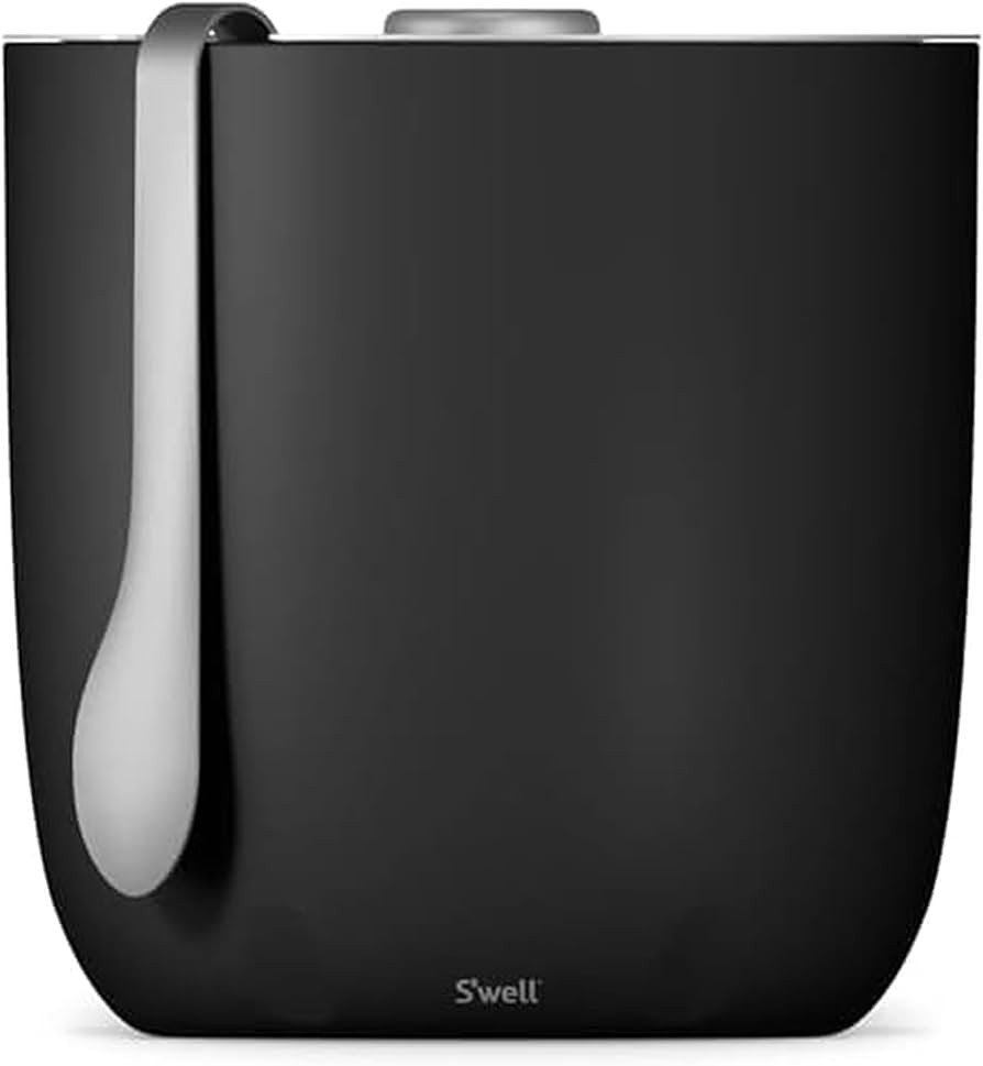 S'well Ice Bucket with Tongs, 68oz, Onyx | Amazon (US)