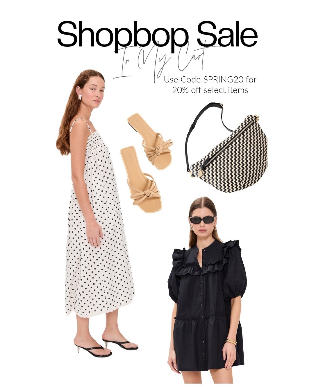 Shopbop is having their spring sale event. A majority of the site (there are exclusions) is 20% off with code Spring20!
*Sale ends 4/3 @ 1am PT*

#LTKSaleAlert #LTKSeasonal #LTKOver40