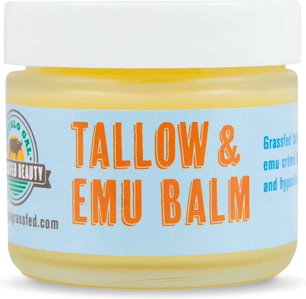 Buffalo Gal Grassfed Beauty TALLOW & EMU BALM (Unscented) 2 oz | Amazon (US)