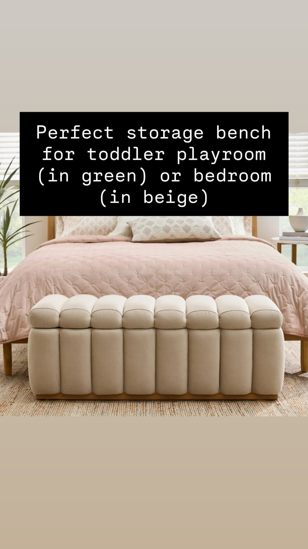 Storage ottoman option that I’m using for a playroom coffee table without the worry of a head injury!

#LTKmomlife #LTKHome #LTKKids