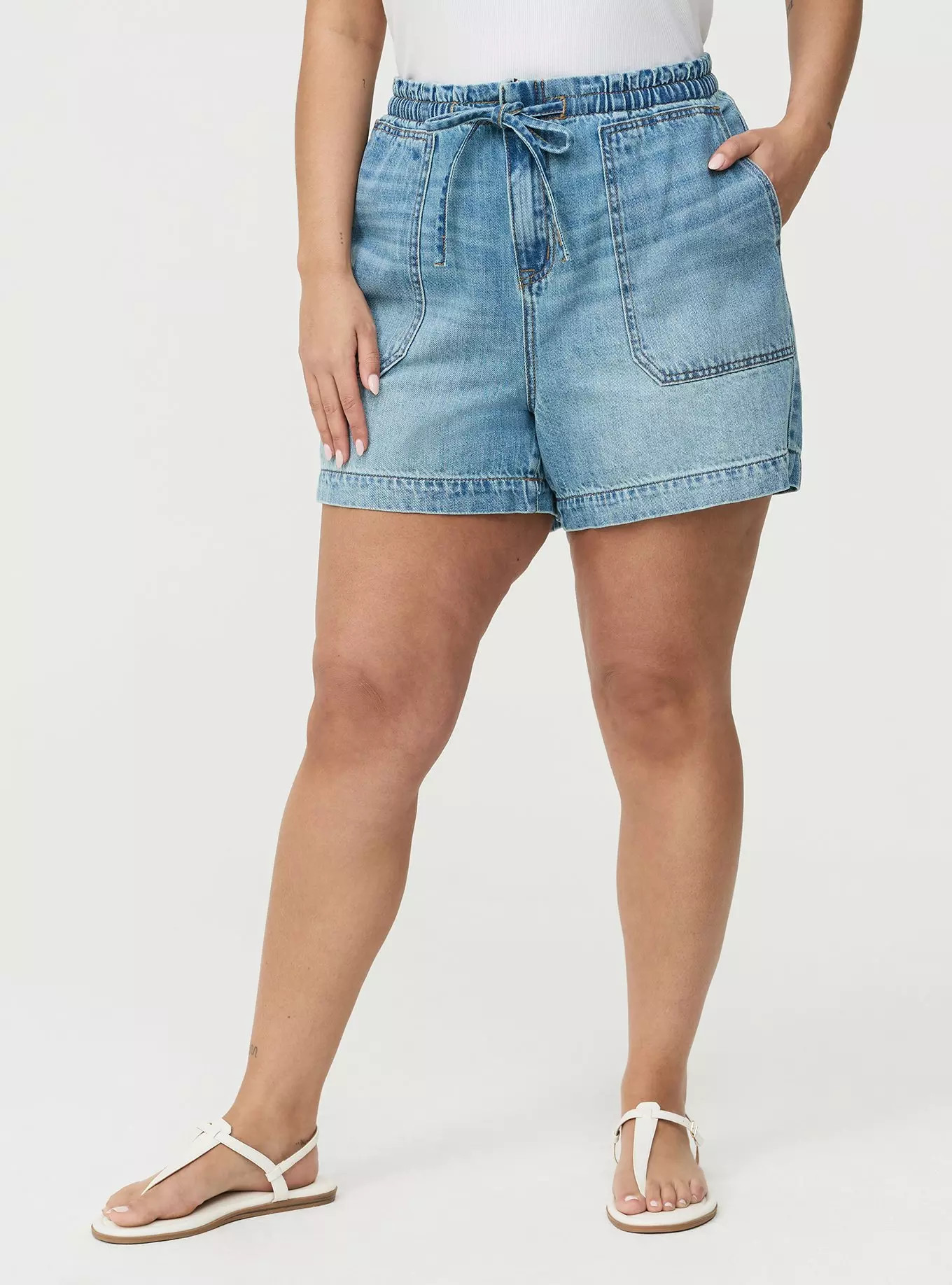 5'' High-Rise Lightweight Denim Short | Torrid (US & Canada)