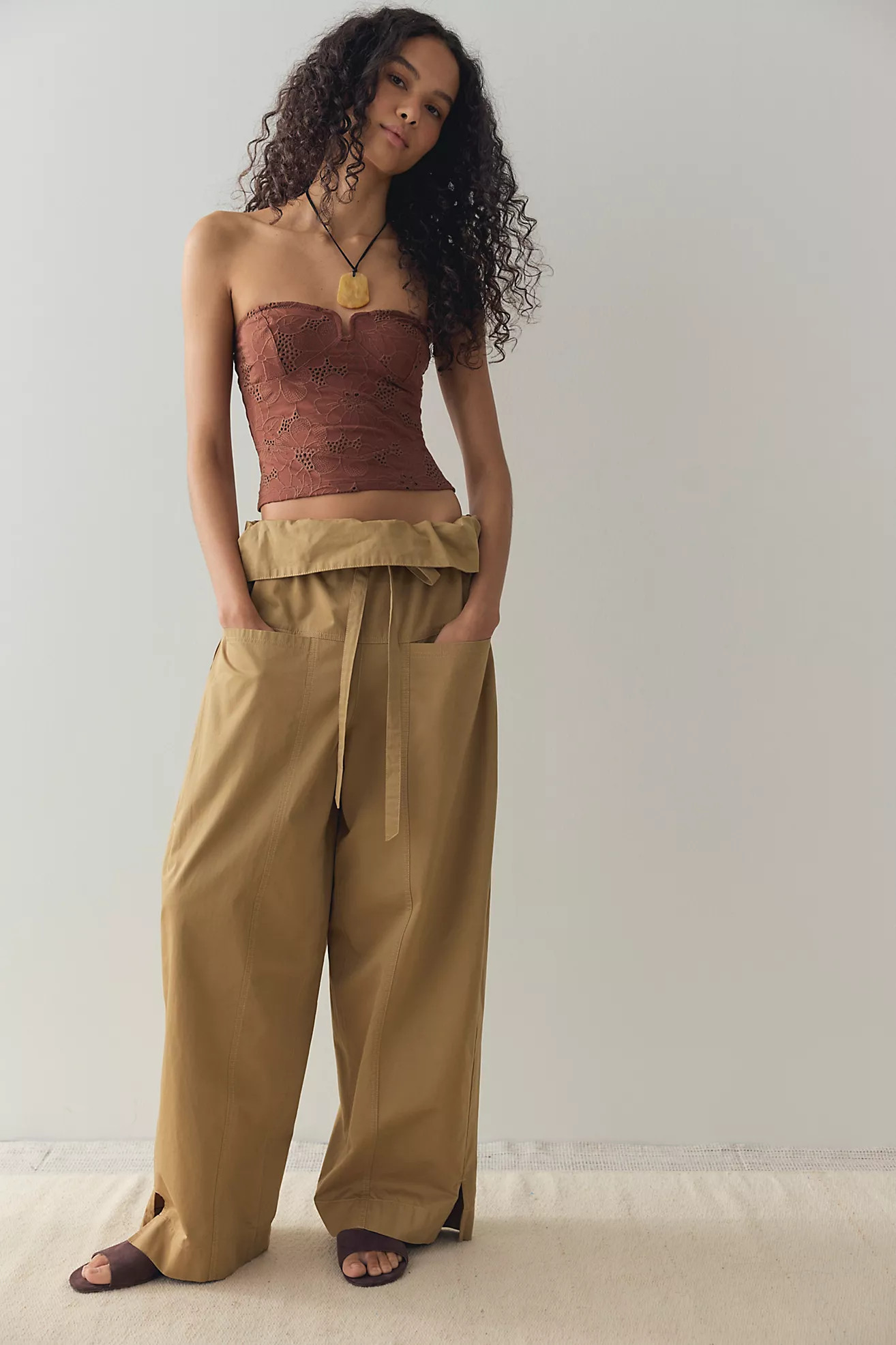 Fisherman Drawcord Pull-On Trousers | Free People (UK)