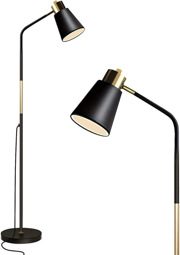 Floor Lamp, Industrial Floor Lamps for Living Rooms Rustic Farmhouse Reading Standing Floor Lamp ... | Amazon (US)