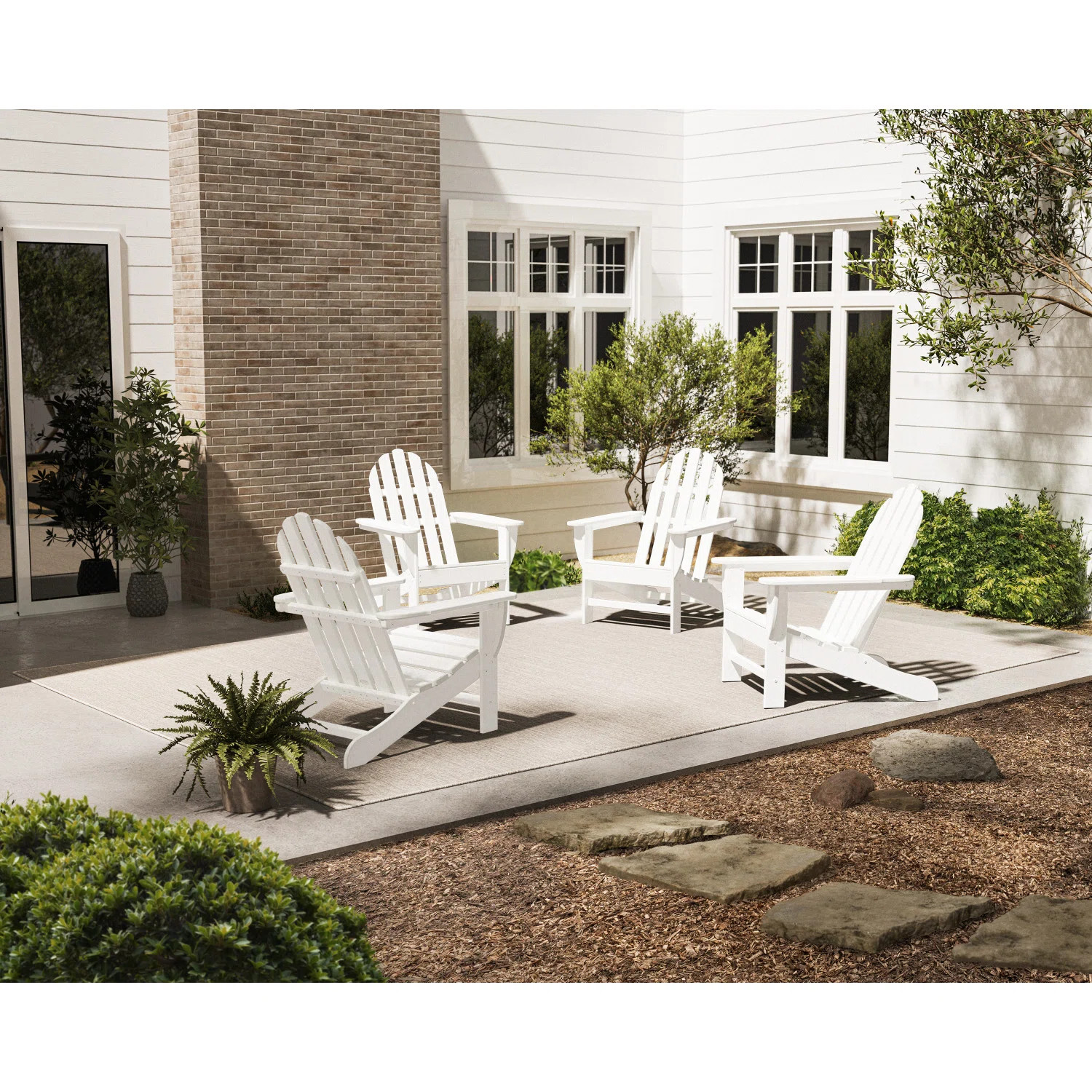 POLYWOOD® POLYWOOD Classic Adirondack Conversation Set & Reviews | Wayfair | Wayfair North America