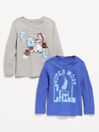 Unisex Long-Sleeve Graphic T-Shirt 2-Pack for Toddler | Old Navy (US)