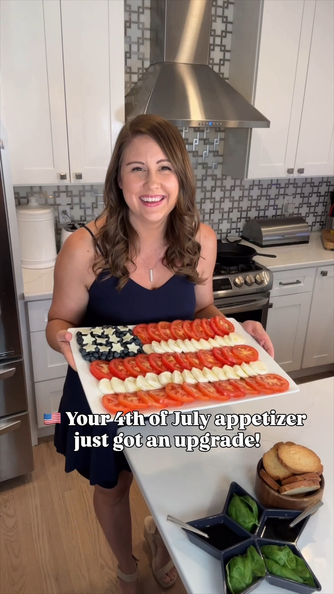 🇺🇸 The easiest way to make your 4th of July appetizer look extra festive! ❤️🤍💙

Turn a classic caprese salad into a patriotic showstopper with juicy tomatoes, fresh mozzarella, sweet blueberries, and the cutest cheese stars! Finish it with fresh basil, crostini, and a drizzle of balsamic glaze for the perfect summer bite.

Save this idea for your holiday spread and shop everything you need right here! ✨

#LTKFamily #LTKSummer #FourthOfJuly #SummerEntertaining #PartyFood #CapreseSalad #PatrioticRecipes #EasyAppetizers #HolidayHosting

#LTKSeasonal #LTKHome #LTKfoodie
