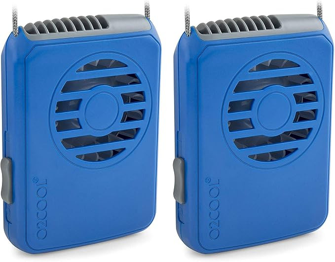 O2COOL FN02001 Necklace Fan, Blue (Pack of 2) | Amazon (US)