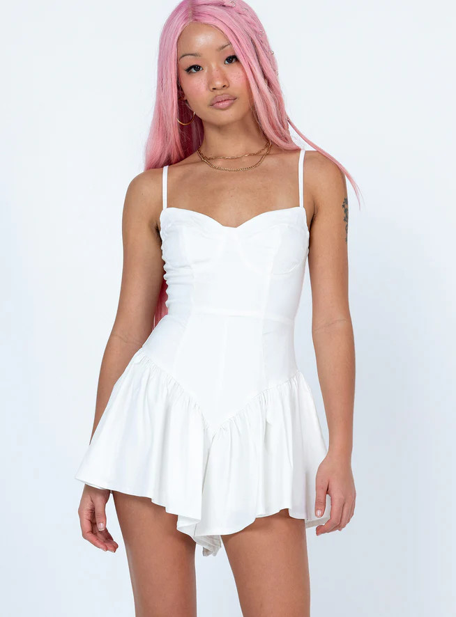 Floria Romper White | Princess Polly US