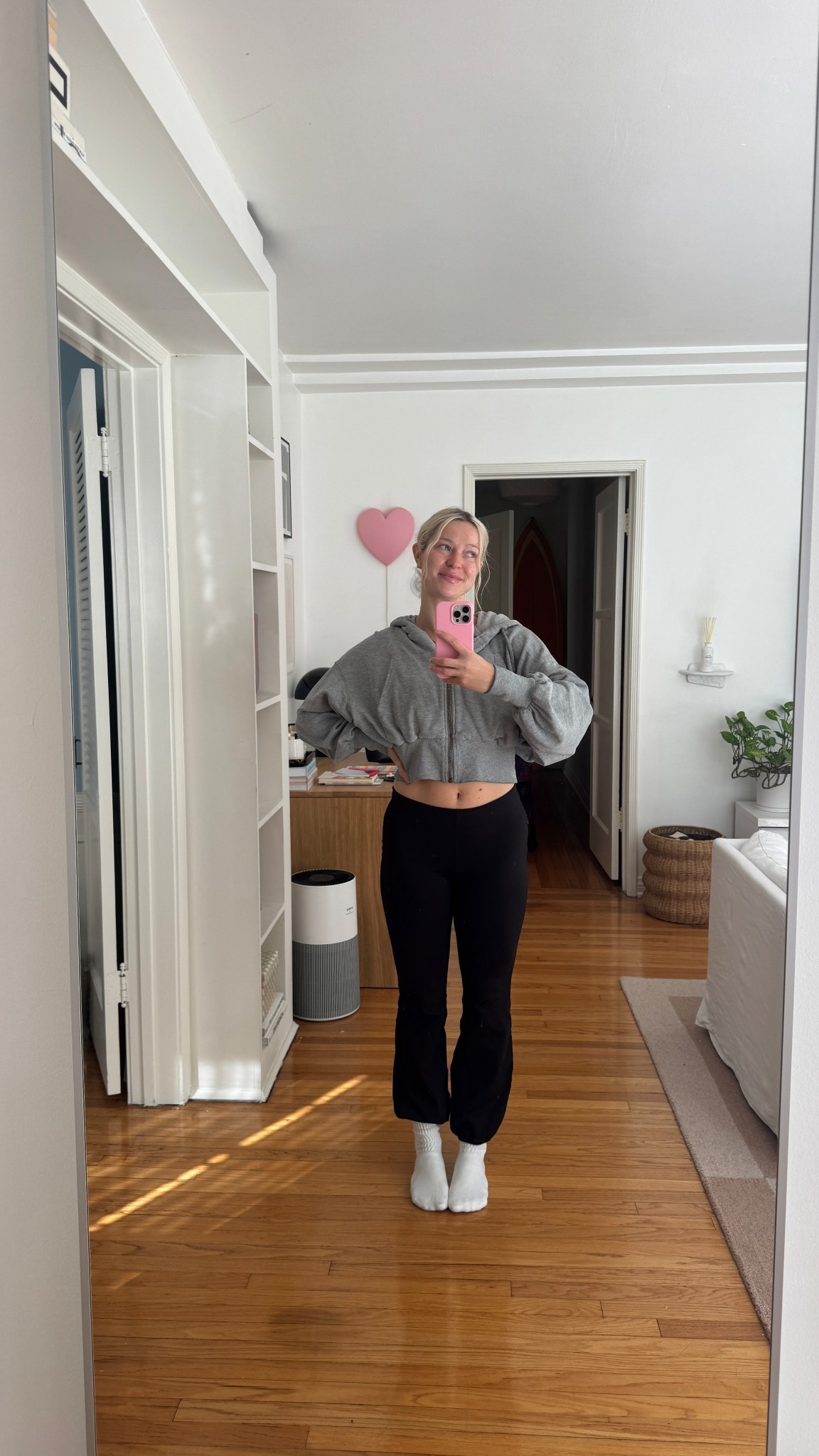 Pilates ootd!! hoodie is old fp movement 

#LTKdayinmylife #LTKfitnessgoals