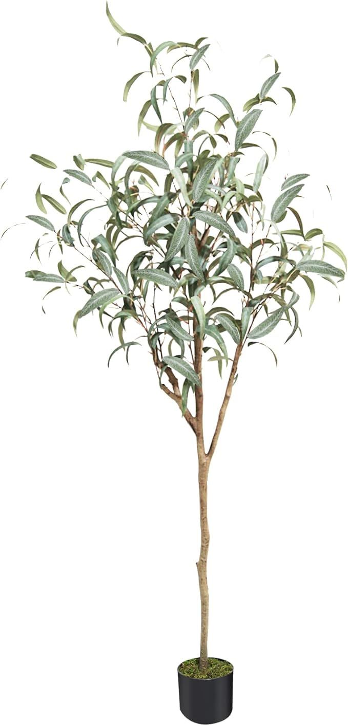 Melli Welli Artificial Eucalyptus Tree 6FT Faux Eucalyptus Plants Large Fake Plant Suitable for L... | Amazon (US)