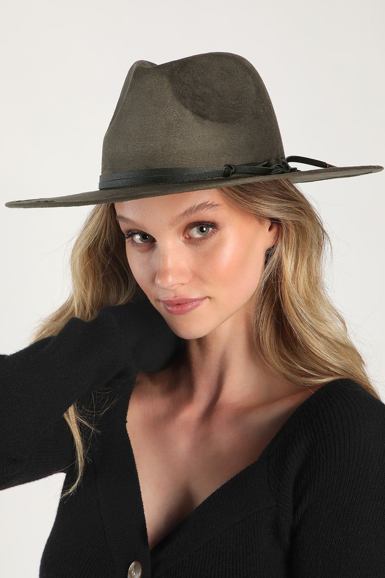 Wishing for the West Olive Green Fedora Hat | Lulus (US)