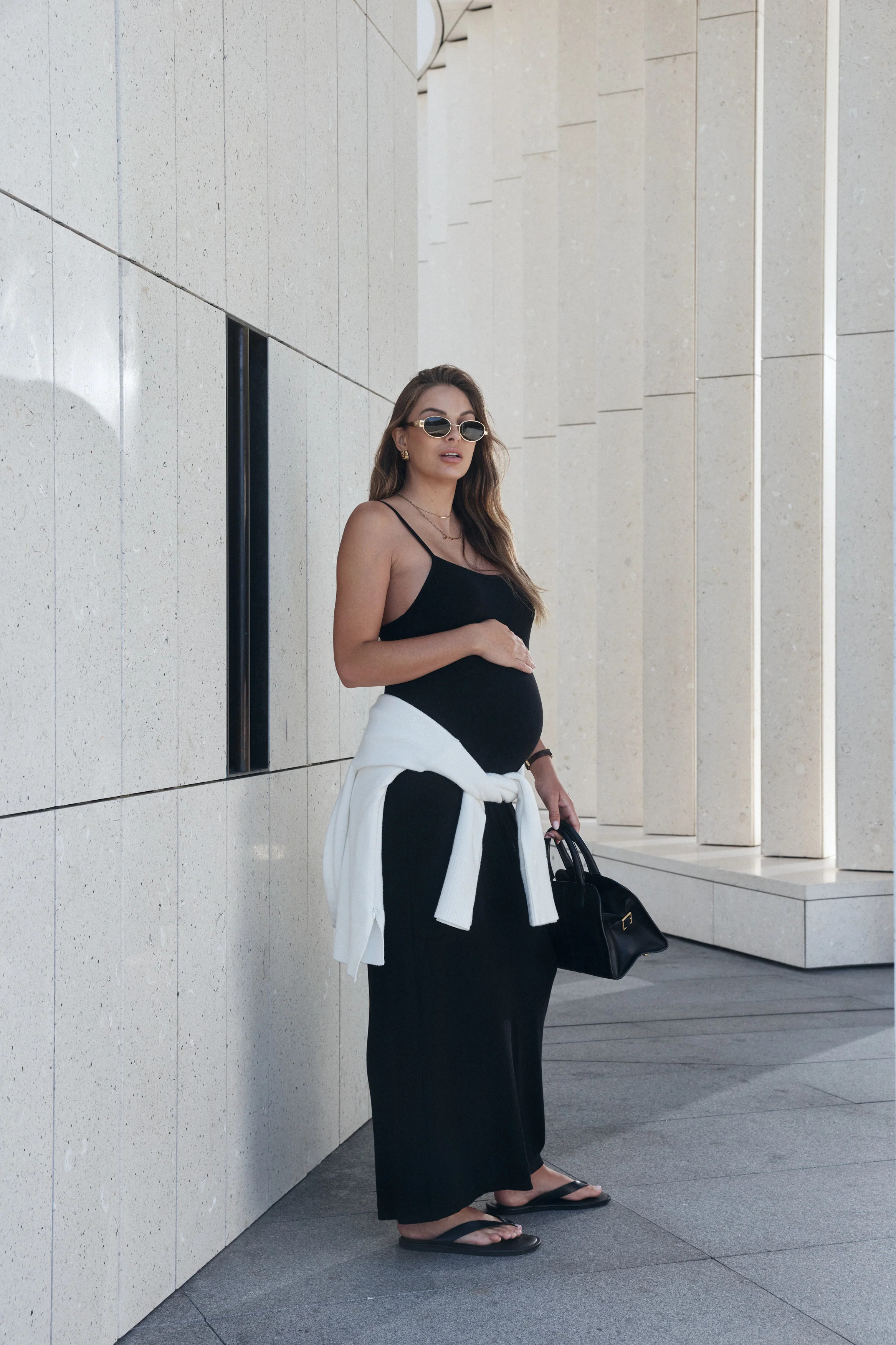 Transit Rib Dress (Black) | Legoe Heritage Maternity APAC