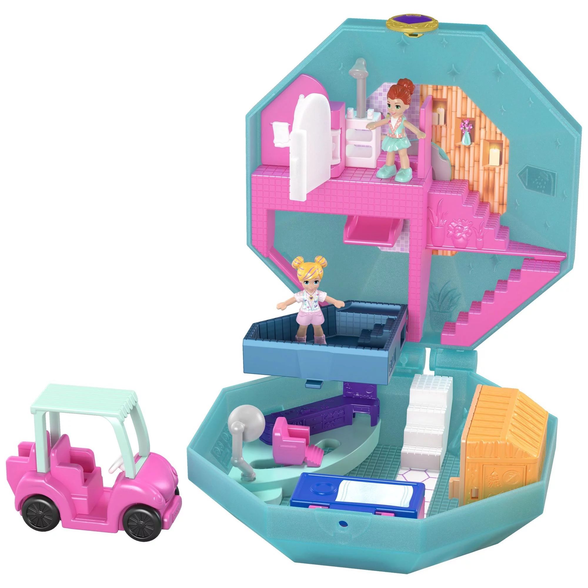 Polly Pocket Big Pocket World Pamperin' Perfume Spa Day Playset | Walmart (US)