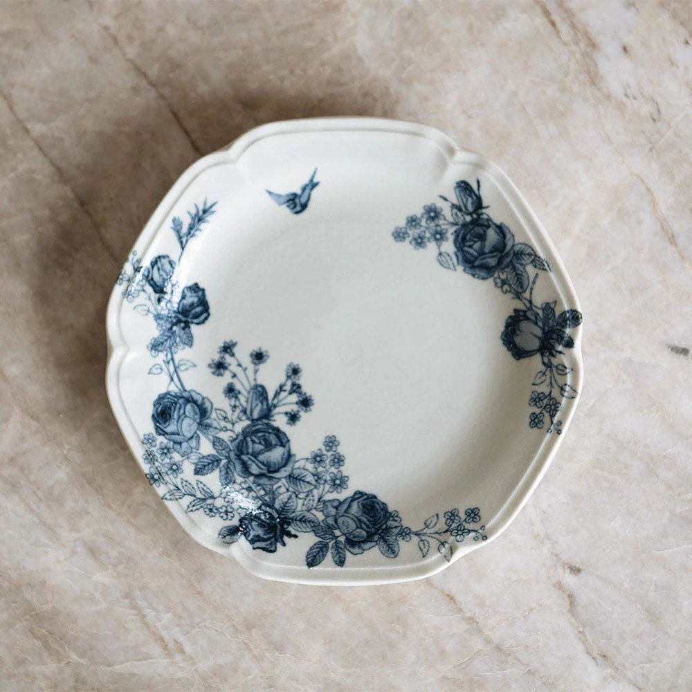 Rose Porcelain Plate - Small | Roan Iris