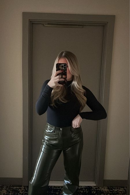 Pistola olive leather pants from riffraff use code: BROOKEK15 for 15% off 