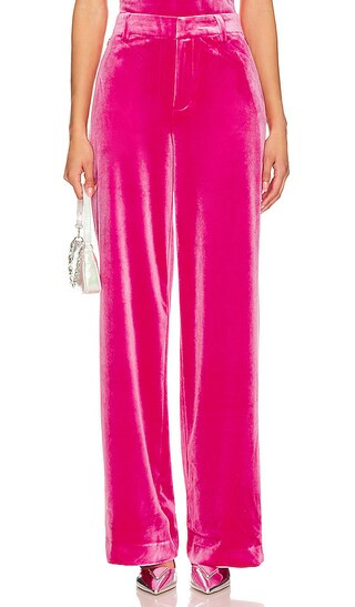Velvet Wide Leg Trouser in Love Potion007 | Revolve Clothing (Global)