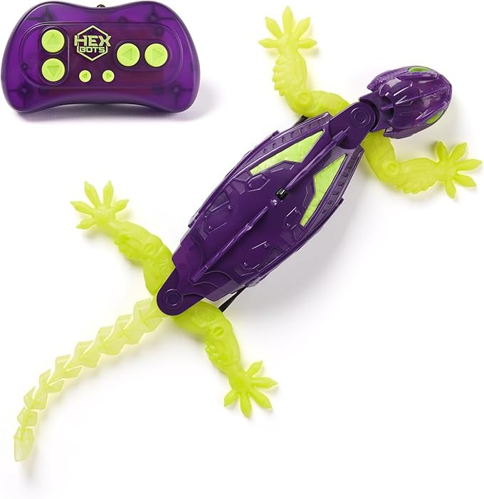 HEX BOTS Glow-in-The-Dark Gecko with Official Wall Climber Technology, Rechargeable Remote Contro... | Amazon (US)