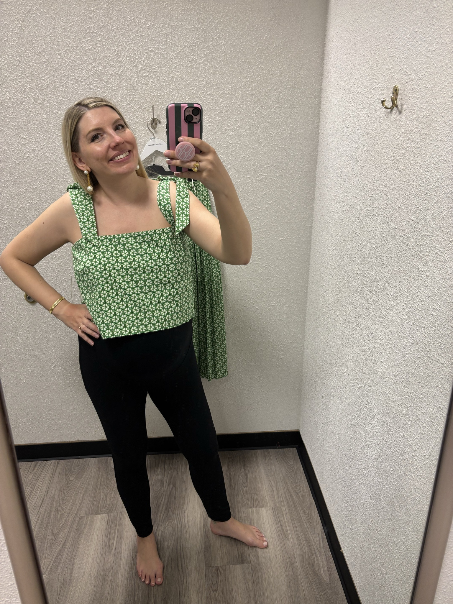 This top is actually part of a set that I purchased earlier this season and I’ve gotten so much Use out of it. The fabrication is fantastic, and I found it to fit true to size. The same print comes in address a couple of swimsuits and a pair of shoes in this collection as well. These are all on sale right now so if I would act fast if you definitely want it. But if you want to try for even better deal like this post and you’ll get a price drop notification when another discount is taken later this month.

#LTKSeasonal #LTKSaleAlert #LTKStyleTip