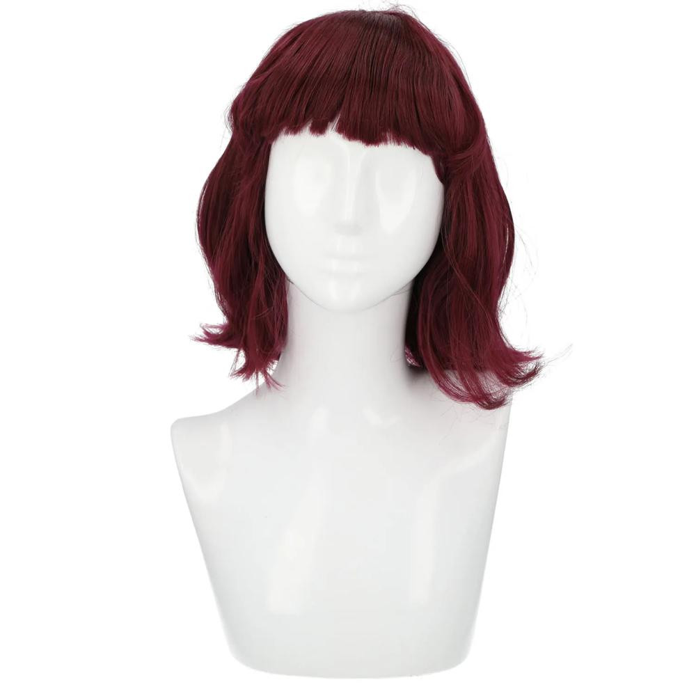 Adults Special Bargain Short-Haired Bob Wig with Curled Ends - Dark Violet | Oriental Trading Company