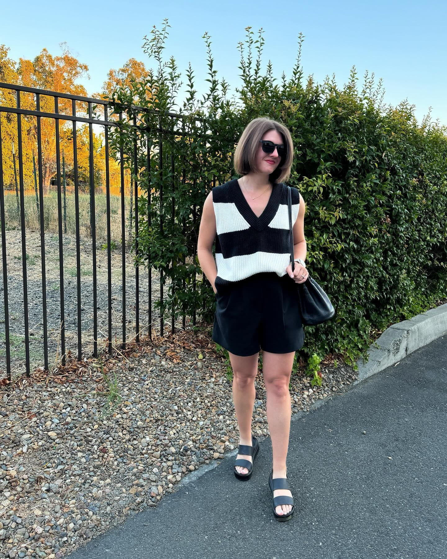 The perfect outfit for this transitional weather 😎

Sweater vest: S
Shorts: 27 (curve love fit)
Sandals: 8

#LTKFindsUnder100 #LTKStyleTip #LTKSaleAlert