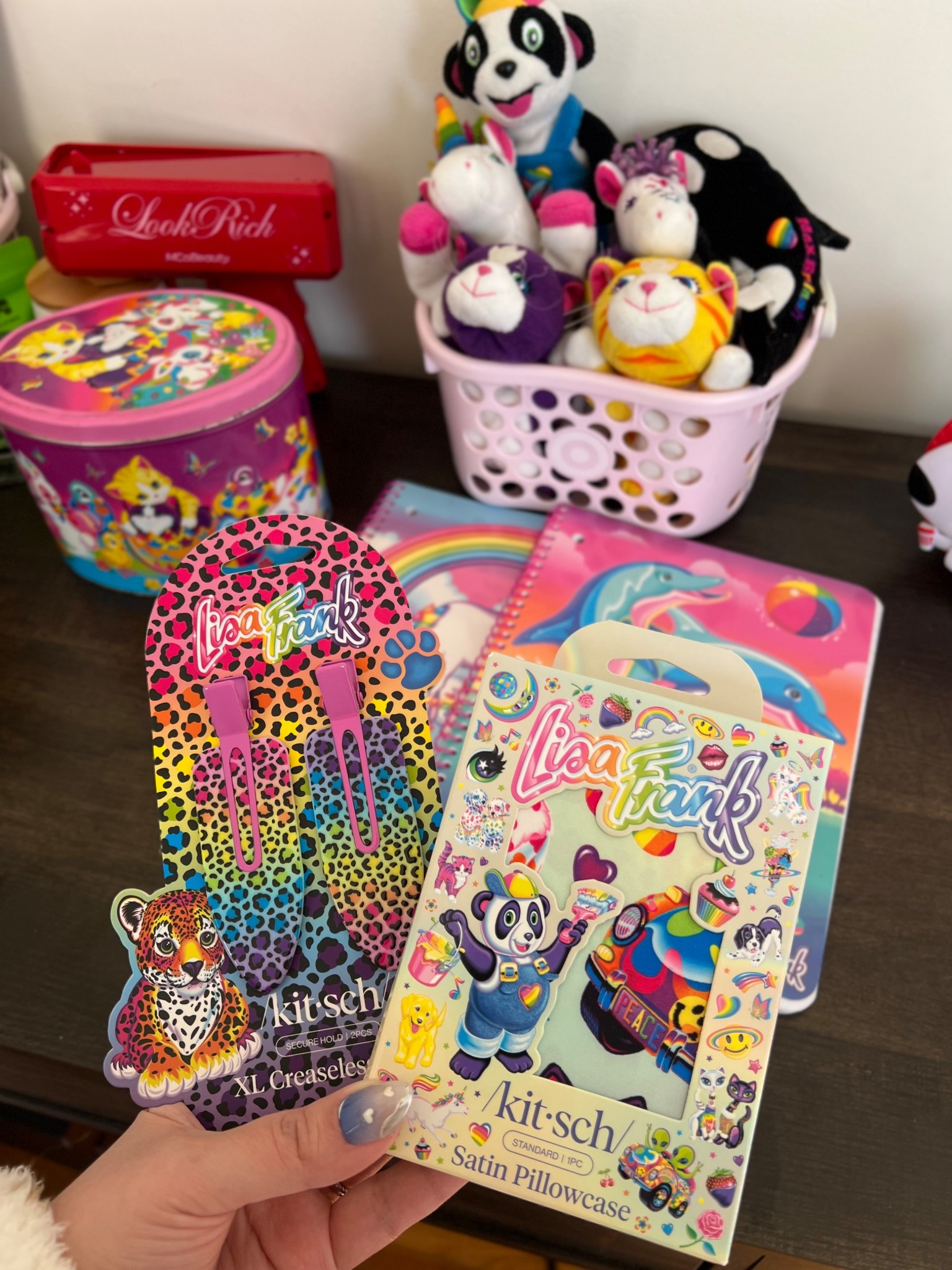 Recently got the satin Kitsch x Lisa Frank pillow case and crease clips! I’m obsessed 

#LTKbeauty #LTKstyletip #LTKhome