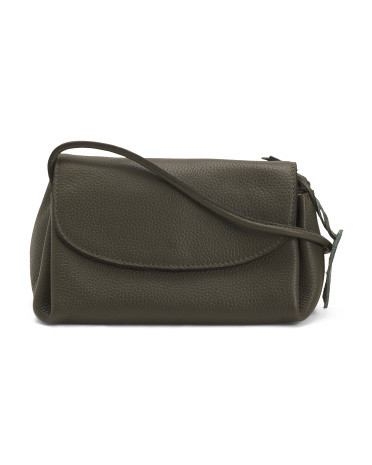 Leather Flap Over Crossbody Bag | TJ Maxx