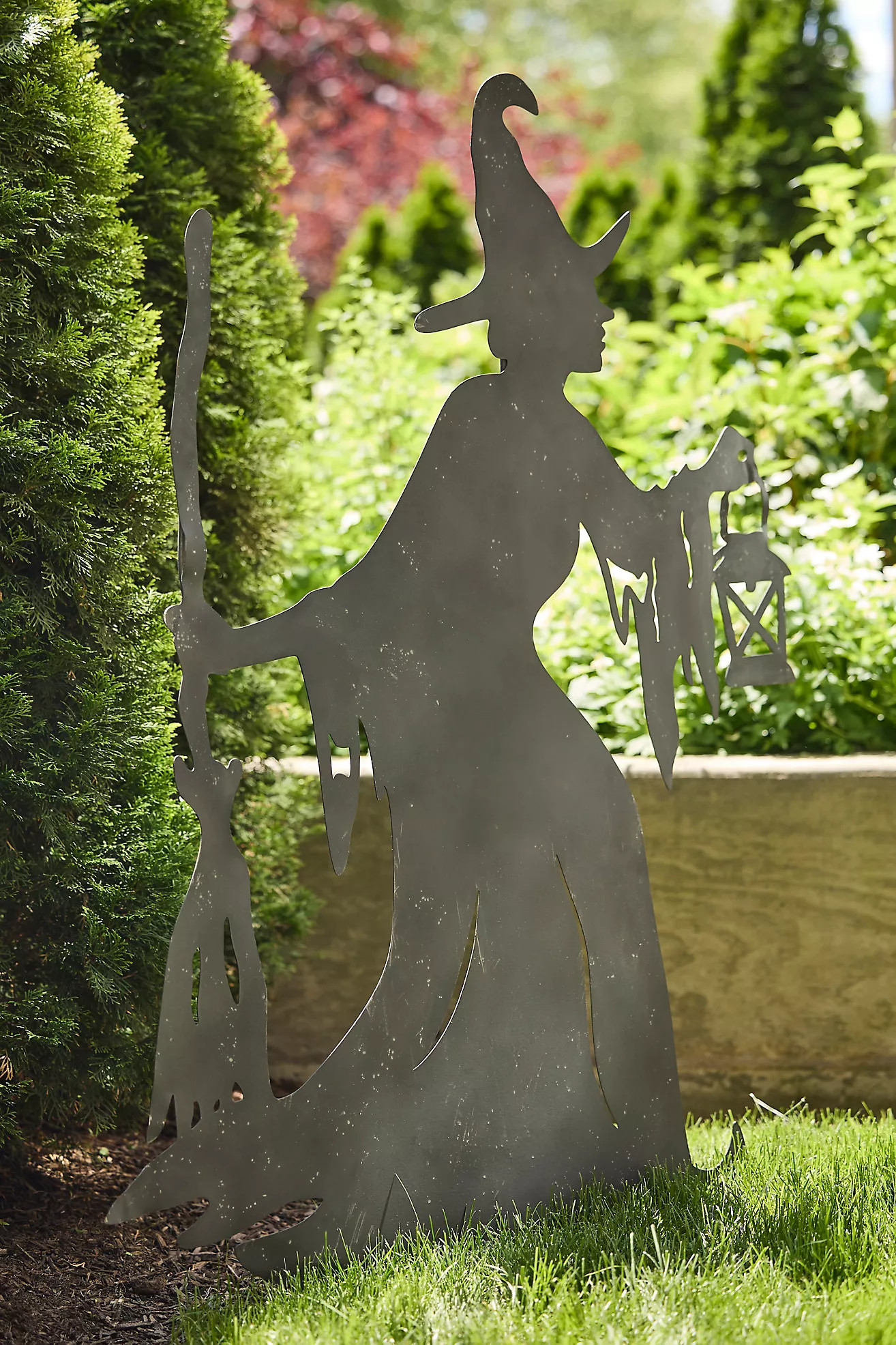 Giant Witch Iron Garden Stake | Anthropologie (US)