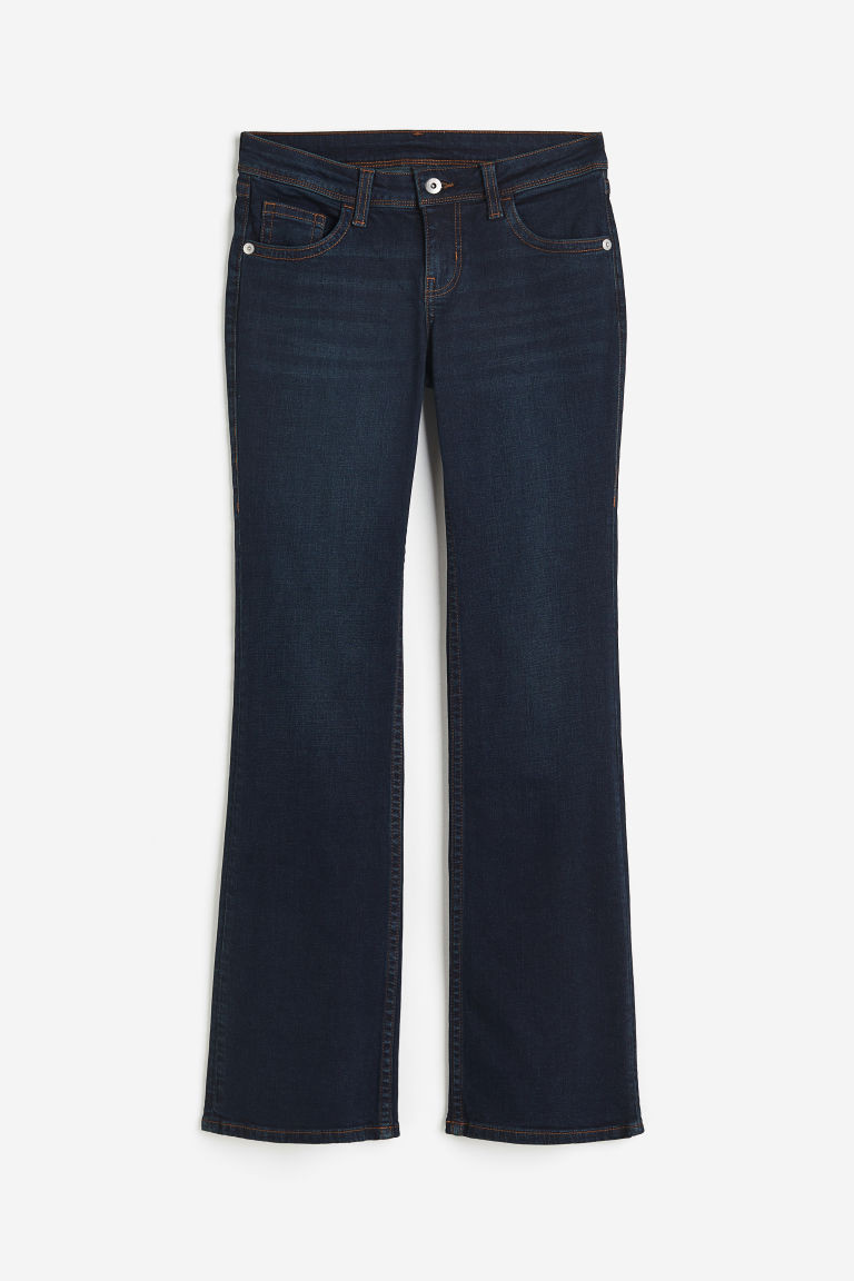 H & M - Flared Low Jeans - Blue | H&M (UK, MY, IN, SG, PH, TW, HK)