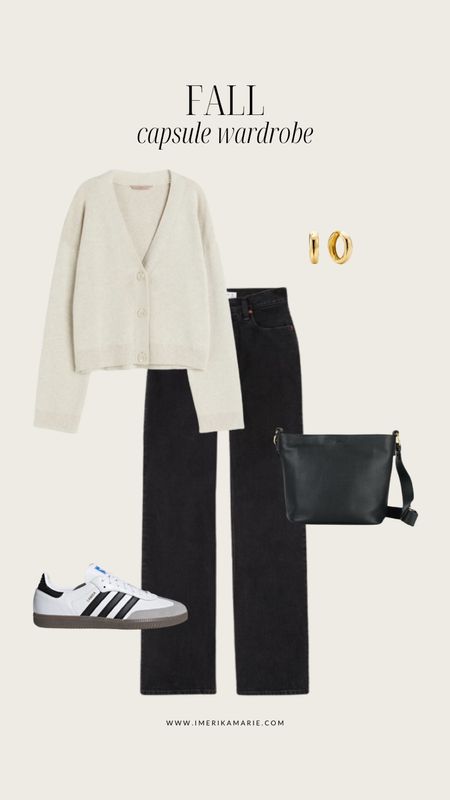 fall capsule wardrobe. fall outfits. H&M. abercrombie and fitch jeans. tote bag. adidas samba. school outfit. college outfit

#LTKstyletip #LTKshoecrush #LTKSeasonal