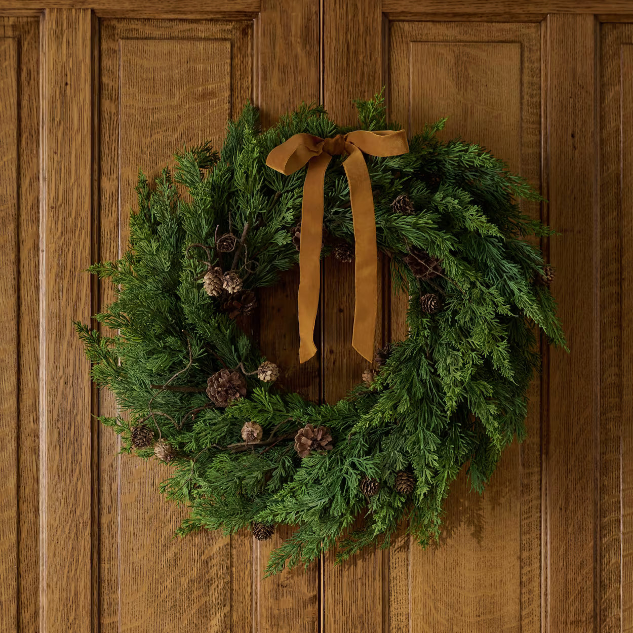 Real Touch Maeve Pine Wreath | Magnolia