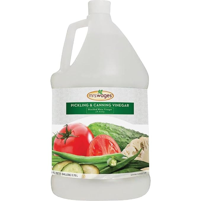 Mrs. Wages Pickling & Canning Vinegar, Well-Balanced Vinegar, Great Tasting, Versatile for Cannin... | Amazon (US)
