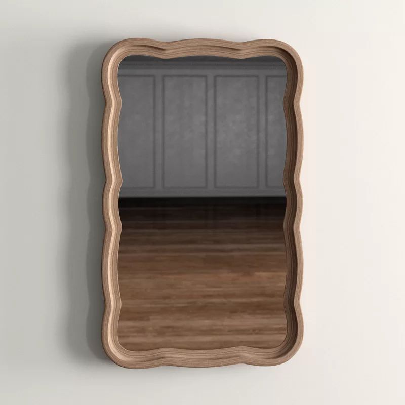 Lucie Irregular Solid Wood Wall Mirror | Wayfair North America