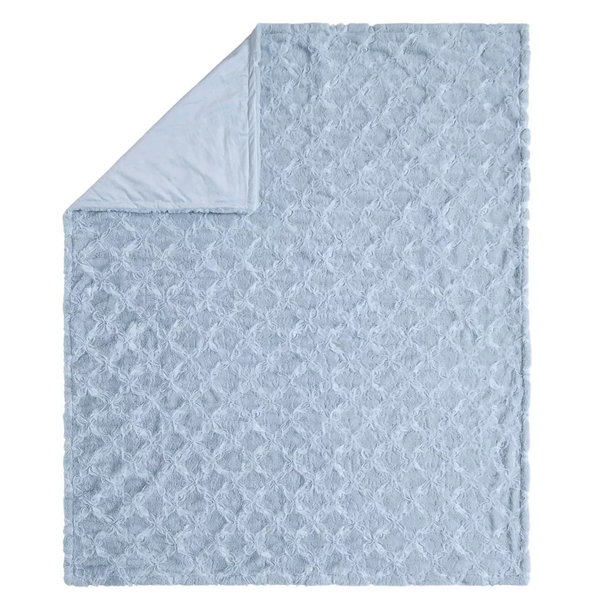 Bow Throw Blanket Blue | Target