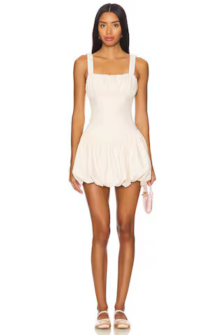MORE TO COME Blair Mini Dress in Cream from Revolve.com | Revolve Clothing (Global)