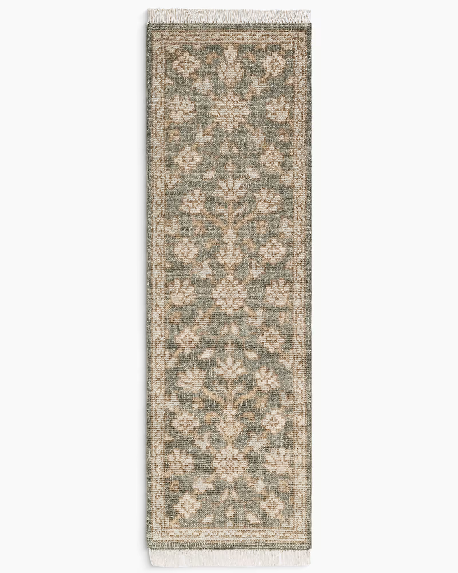 Lena Hand-Knotted Wool Rug in Green | Quince